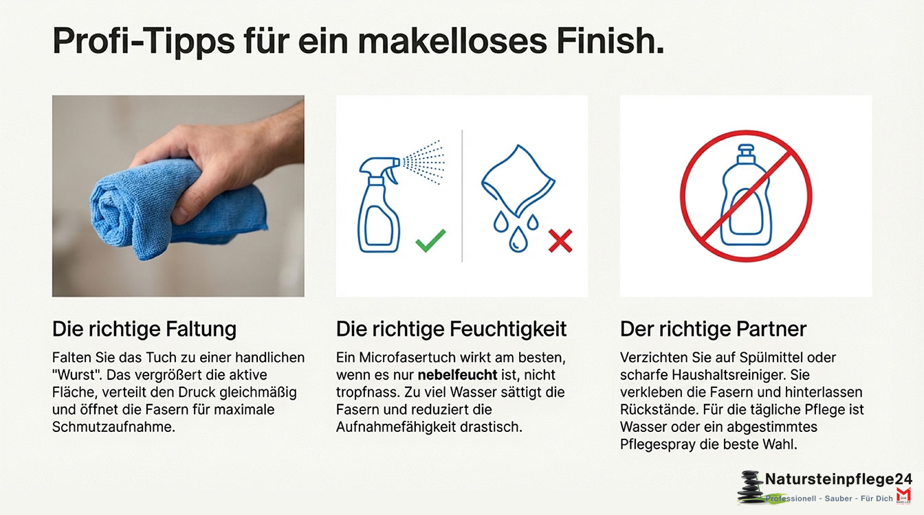 HMK Z953 Spezial Microfasertuch für streifenfreie Reinigung im Bad