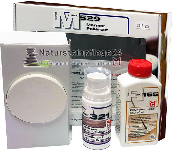 HMK® M529 Marmor - Polierset mit Dosierspender