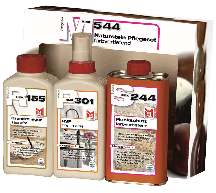 HMK® M544 Naturstein - Pflegeset  *farbvertiefend* HMK® M544 Naturstein - Pflegeset  *farbvertiefend*