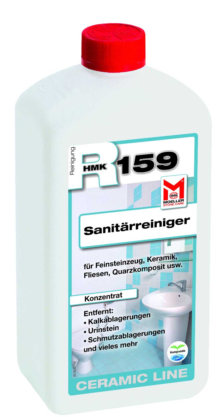 HMK® R 159 Fliesen & Sanitärreiniger löst Kalk, Schmutz und Urinstein