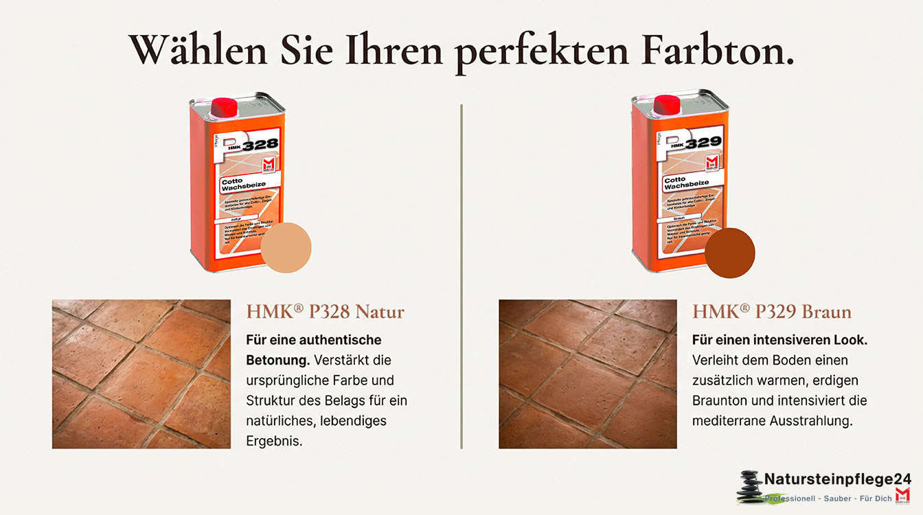 HMK P328 Cotto-Wachspflege - Natur oder Braun