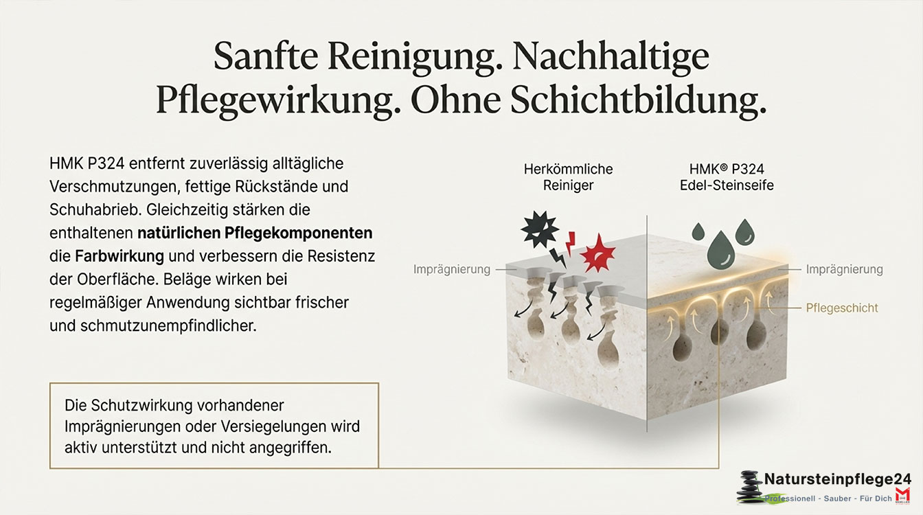 HMK P324 Steinseife - sanfte Steinpflege ohne Schichtbildung